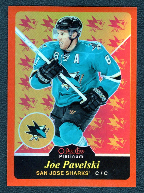 2015-16 Upper Deck OPC Platinum #R32 Joe Pavelski 22/49 Orange Rainbow