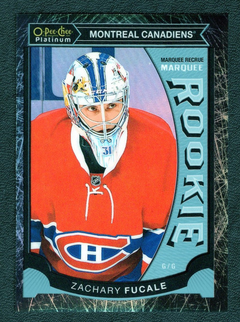 2015-16 Upper Deck OPC Platinum #M37 Zachary Fucale 19/99 Black Ice Marquee Rookie