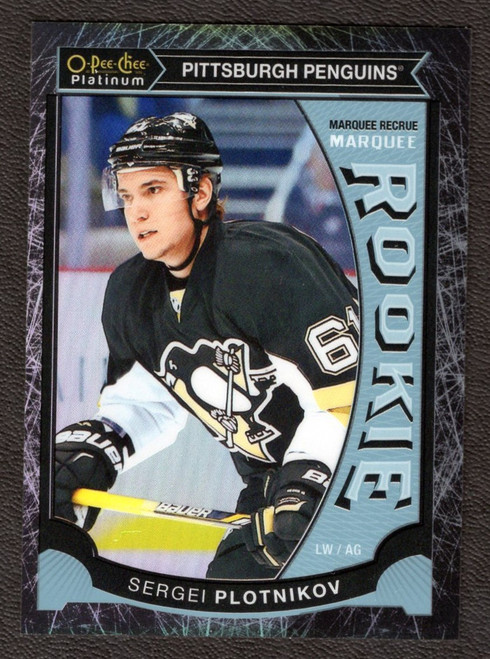 2015-16 Upper Deck OPC Platinum #M22 Sergei Plotikov 29/99 Black Ice Marquee Rookie