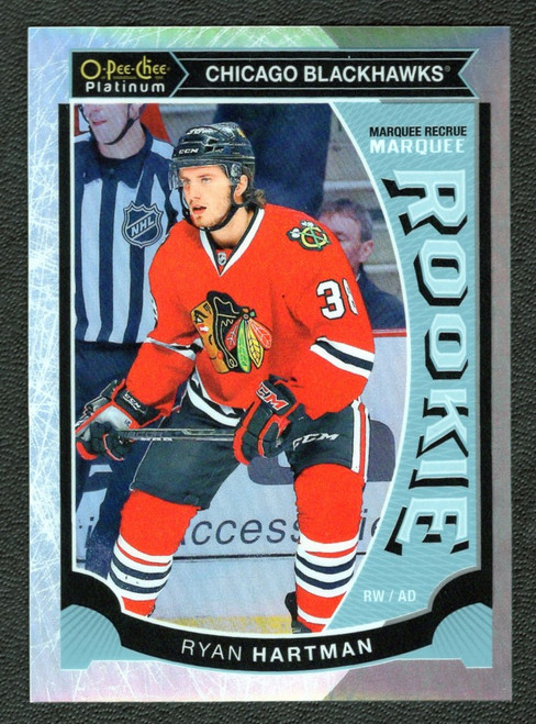 2015-16 Upper Deck OPC Platinum #M3 Ryan Hartman 130/199 White Ice Marquee Rookie