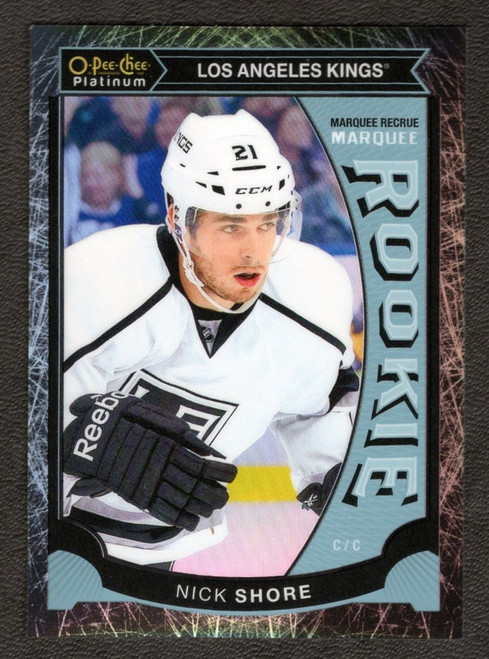 2015-16 Upper Deck OPC Platinum #M18 Nick Shore 30/99 Black Ice Marquee Rookie