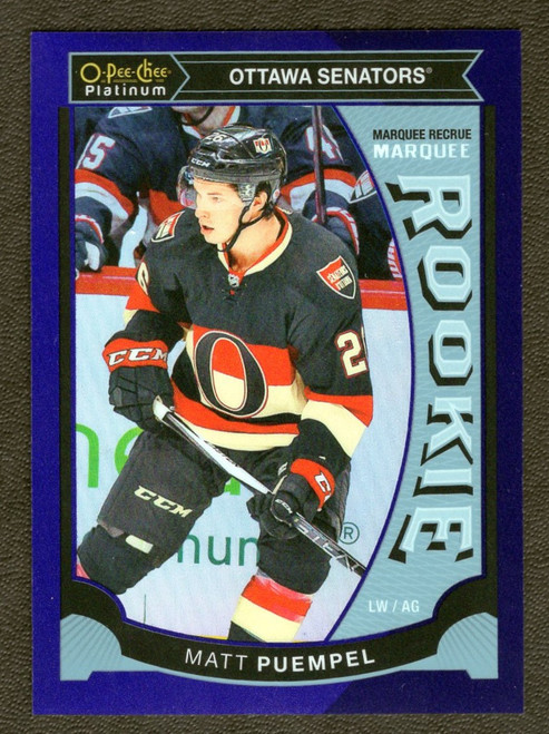 2015-16 Upper Deck OPC Platinum #M11 Matt Puempel Purple 20/25 Marquee Rookie