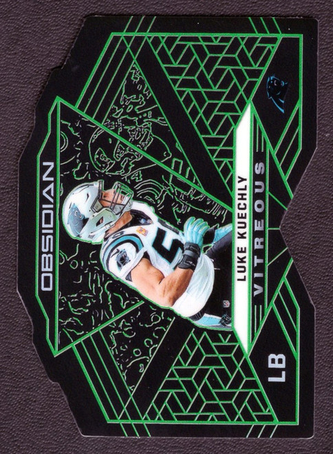 2019 Panini Obsidian #V-7 Luke Kuechly Green 24/25 