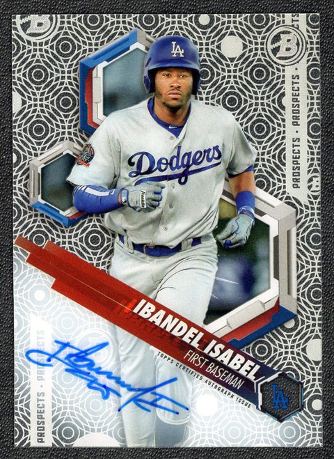 2018 Bowman High Tek #PHT-II Ibandel Isabel Autograph