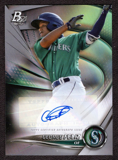 2022 Bowman Platinum #TOP-77 George Feliz Autograph