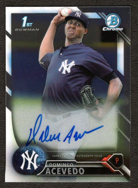 2016 Bowman Chrome #CPA-DA Domingo Acevedo 1st Bowman Autograph