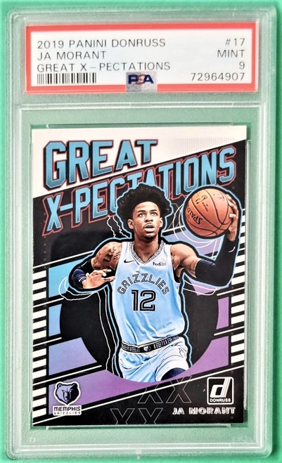 2019/20 Panini Donruss #17 Ja Morant X-Pectations PSA 9