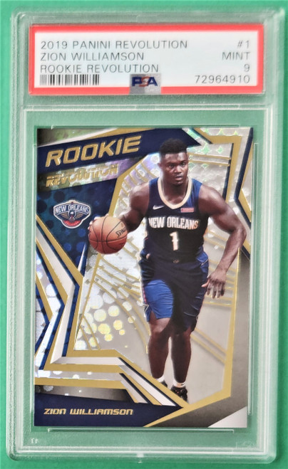 2019/20 Panini Revolution #1 Zion Williamson Rookie Revolution PSA 9