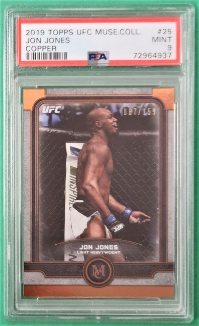 2019 Topps UFC Museum Collection #25 Jon Jones 67/159 PSA 9