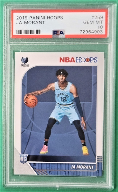 2019/20 Panini Hoops #259 Ja Morant Rookie/RC PSA 10 (#3)