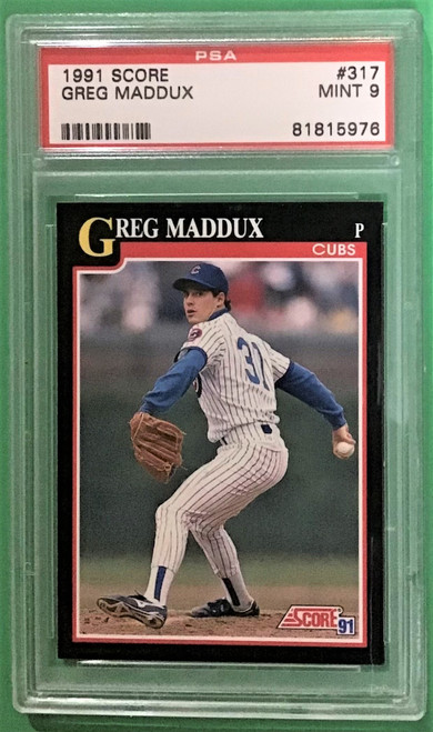 1991 Score #317 Greg Maddux PSA 9