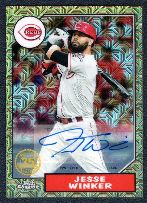 2022 Topps Series 1 #T87C-59 Jesse Winker Silver Pack Autograph 138/149