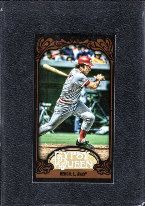 2012 Topps Gypsy Queen #226 Johnny Bench Mini Black Parallel