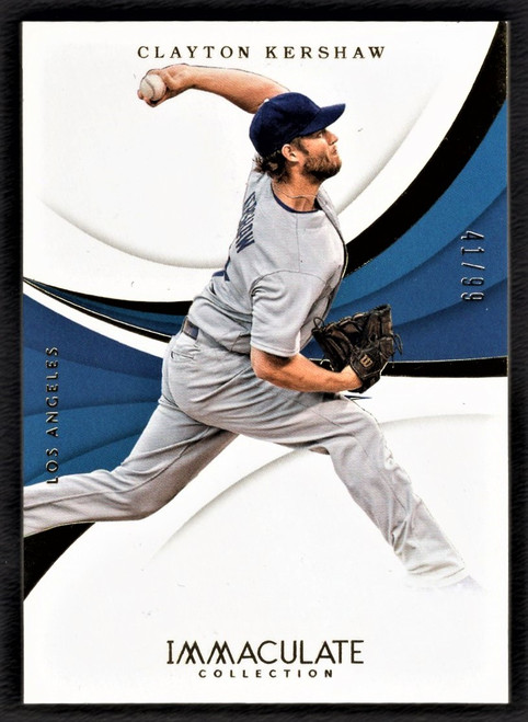 2018 Panini Immaculate #29 Clayton Kershaw 41/99