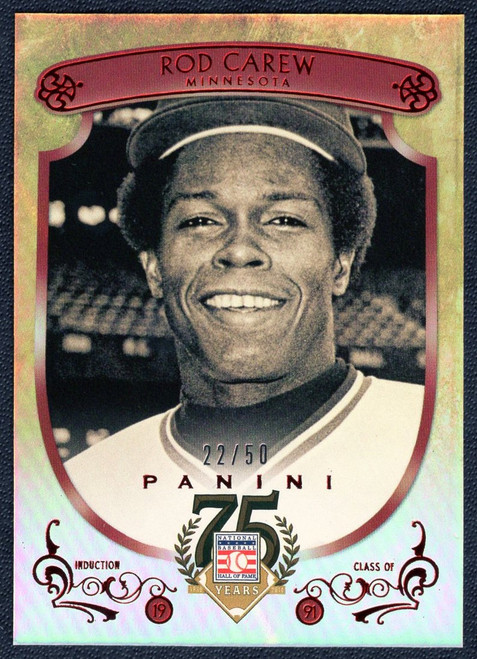 2014 Panini Cooperstown #69 Rod Carew Red Parallel 22/50