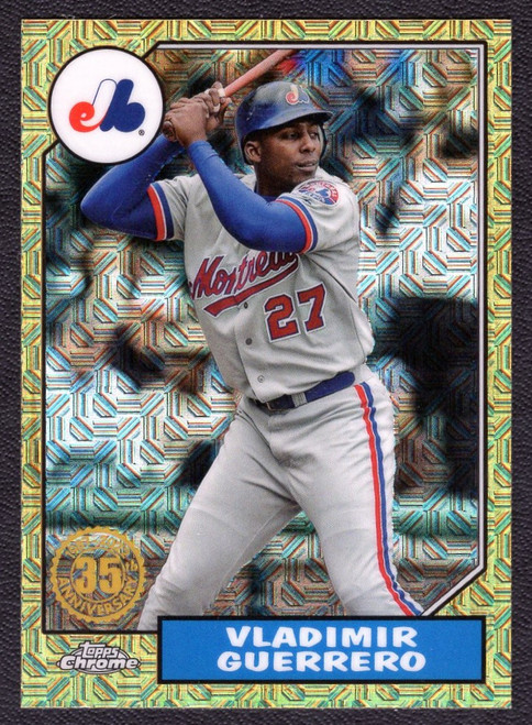 2022 Topps Series 1 #T87C-39 Vladimir Guerrero Silver Pack Refractor