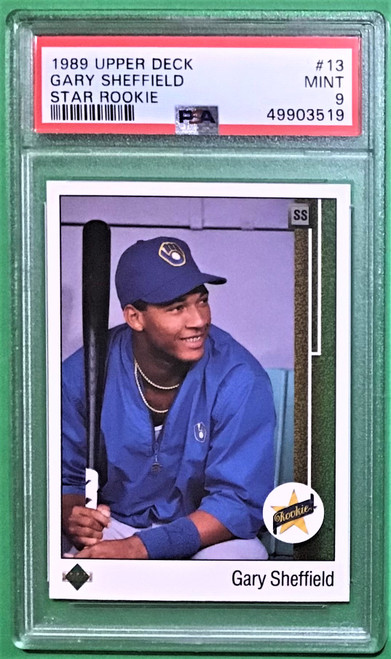 1989 Upper Deck #13 Gary Sheffield Star Rookie PSA 9