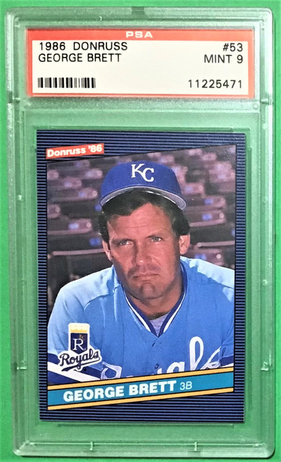 1986 Donruss #53 George Brett PSA 9 - The Baseball Card King, Inc.