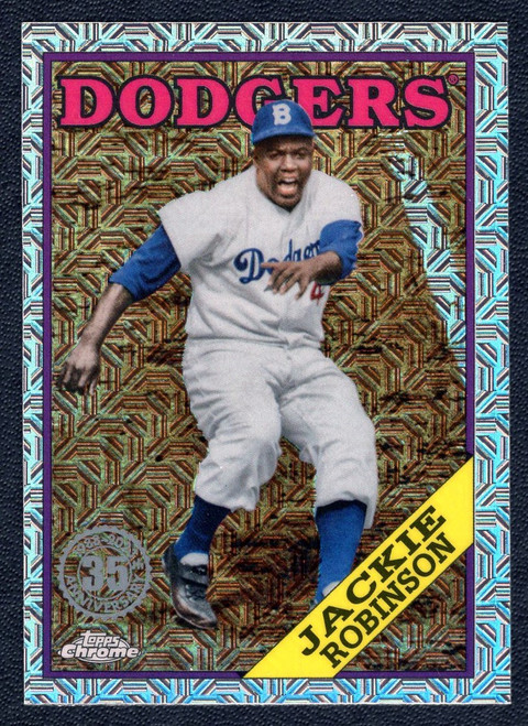 2023 Topps Series 1 #T88C-32 Jackie Robinson Silver Pack Refractor