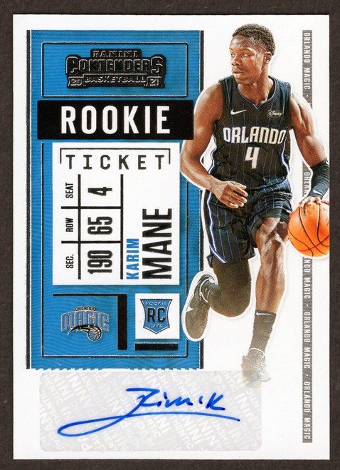 2020/21 Panini Contenders #156 Karim Mane Rookie Ticket Autograph