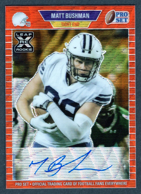 2021 Leaf Pro Set Metal #PA-MB1 Matt Bushman Red Autograph XRC Rookie 3/75