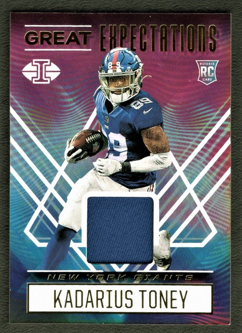 2021 Panini Illusions #GE-KAT Kadarius Toney Rookie/RC Great Expectations Relic