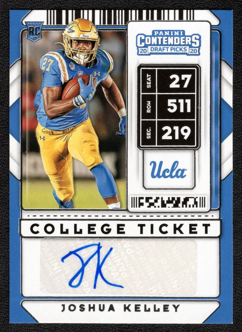 2021 Panini Contenders Draft #232 Joshua Kelley College Ticket Autograph