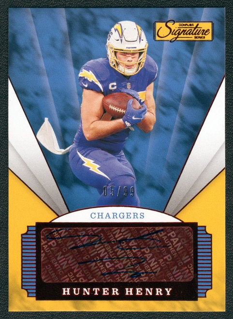 2020 Panini Chronicles Signature Series #SS-HH Hunter Henry 05/99 Autograph