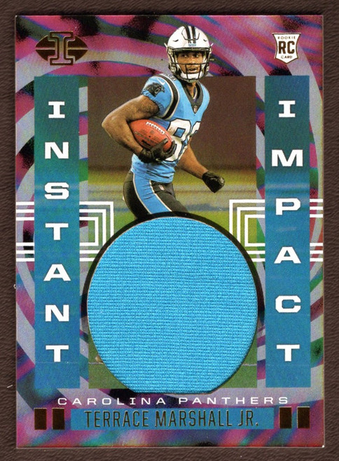 2021 Panini Illusions #II-TM Terrace Marshall Jr. Instant Impact Rookie Jersey Relic