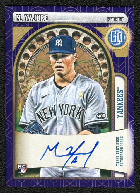 2021 Topps Gypsy Queen #GQA-MYA Miguel Yajure Purple Parallel Rookie Autograph 016/150