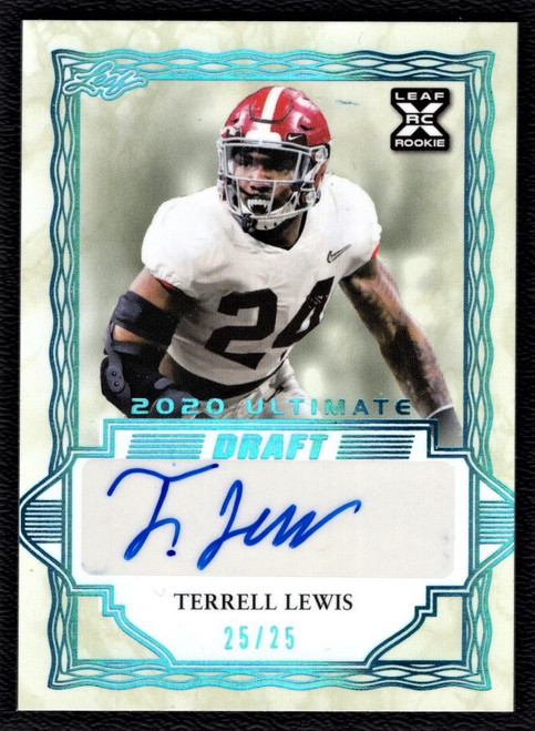 2020 Leaf Ultimate #BA-TL1 Terrell Lewis Rookie XRC Autograph 25/25