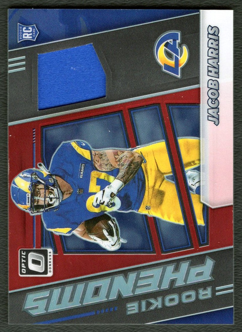 2021 Donruss Optic #RPH-38 Jacob Harris Rookie Phenoms Jersey Relic