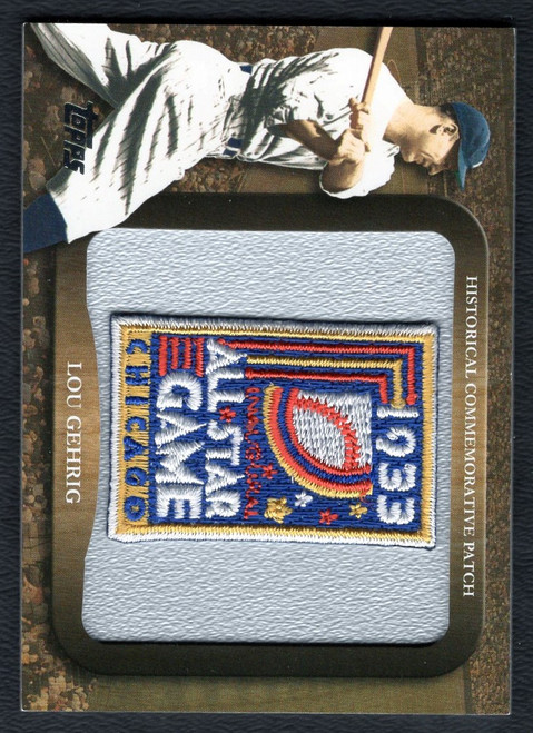 2009 Topps #LPR-4 Lou Gehrig 1933 All Star Game Commemorative Patch Relic