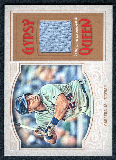 2016 Topps Gypsy Queen #GQR-MCA Miguel Cabrera Game Used Jersey Relic