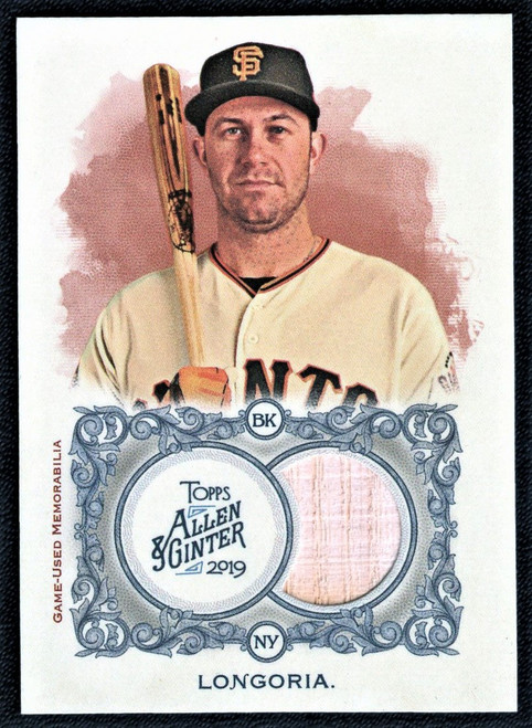 2019 Topps Allen & Ginter #FSRB-EL Evan Longoria Game Used Bat Relic