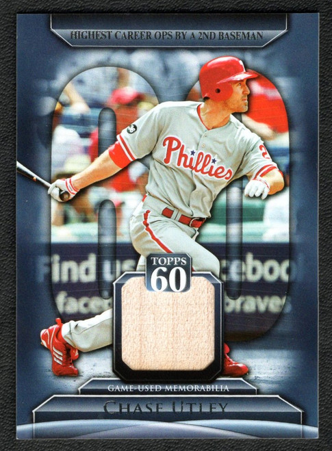 2011 Topps #T60R-CU Chase Utley Game Used Bat Relic