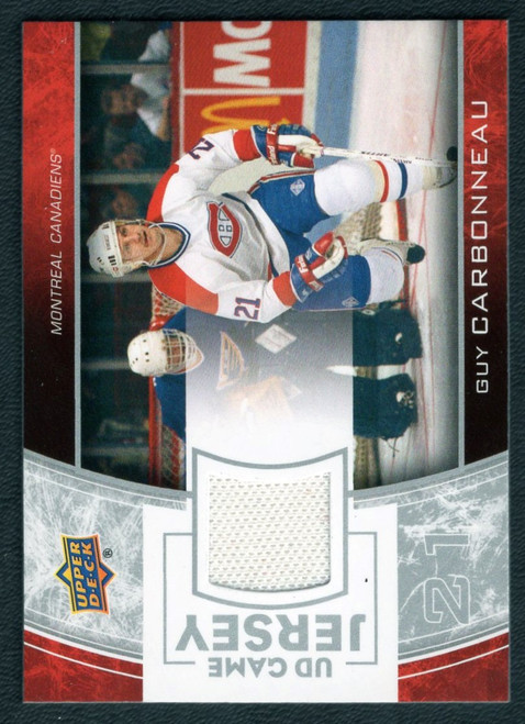 2013-14 Upper Deck Series 1 #GJ-GC Guy Carbonneau Game Used Jersey Relic