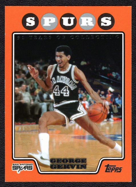 2008/09 Topps #178 George Gervin Orange Parallel 0472/1199