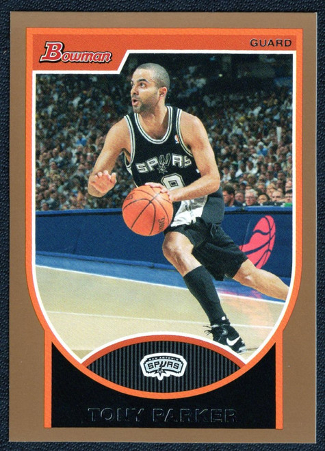 2007/08 Bowman #9 Tony Parker Gold Parallel 069/399