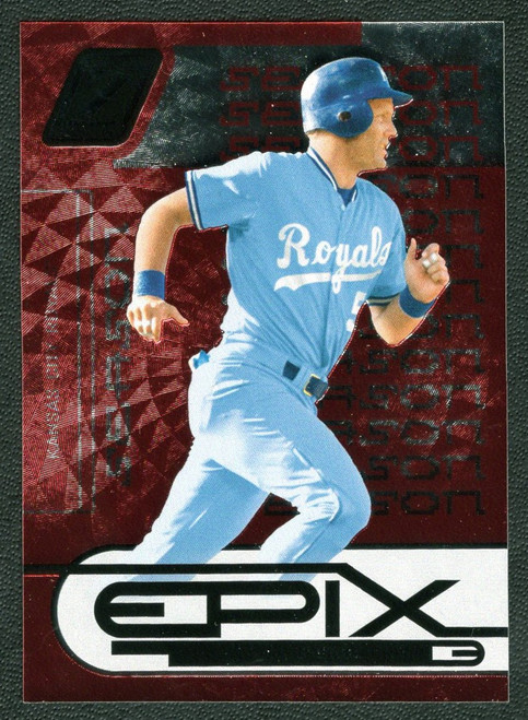 2005 Donruss Zenith #E-23 George Brett Epix Red Foil 022/100