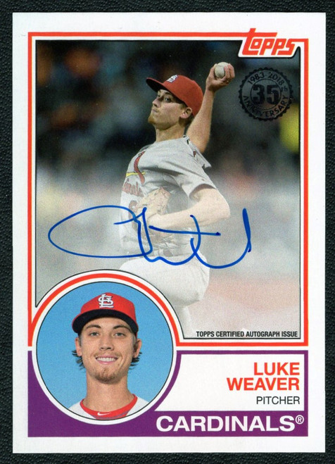 2018 Topps #83A-LW Luke Weaver 1983 Rookie Autograph