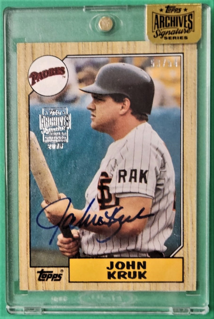 John Kruk Autographed Card 2023 Topps Archives Signature Series