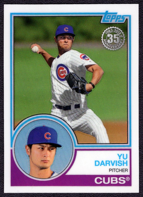 2018 Topps #64 Yu Darvish  35th Anniversary Chrome 