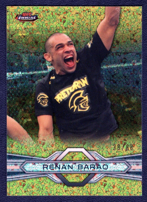 2013 Topps Finest #40 Renan Barao Gold Refractor 39/88