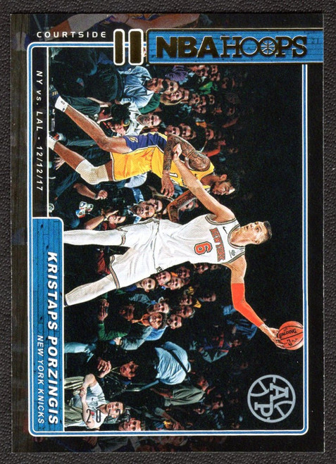 2018/19 Panini Hoops #CS-14 Kristaps Porzingis Courtside Parallel 20/25