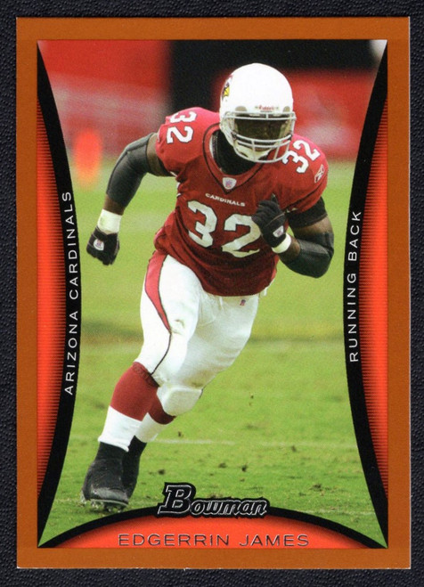 2008 Bowman #55 Edgerrin James Orange Parallel 175/250