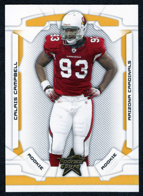 2008 Leaf Rookies & Stars #123 Calais Campbell Gold Rookie Parallel 348/349