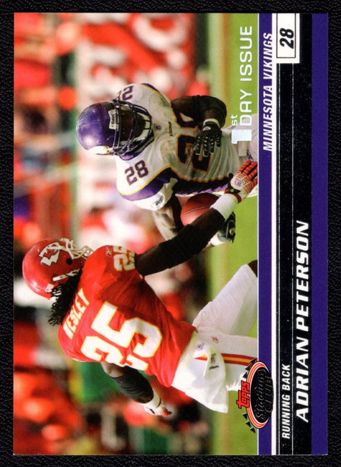 2008 Topps Stadium Club #13 Adrian Peterson 1st Day Issue Parallel 1309/1499