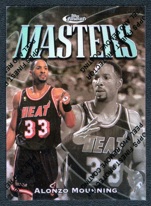 1997/98 Topps Finest #281 Alonzo Mourning Uncommon Masters Refractor W/Coating 0686/1090