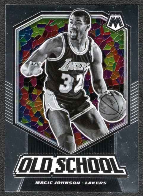 2019/20 Panini Mosaic #16 Earvin "Magic" Johnson Old School